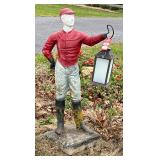 Vintage Concrete Lawn Jockey