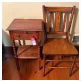 Vintage Night Stand & Chair