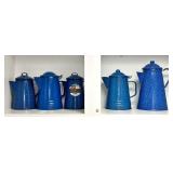 Blue Granite Coffee Pots