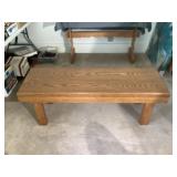 Handmade bench/coffee table, chair