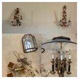 Chandelier, lighting, wall sconces