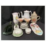 Assorted decorative dish ware