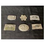 Assorted belt buckles