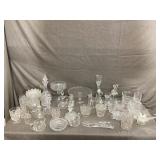 Assorted clear glass