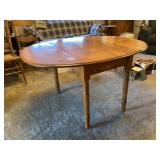 Antique wood drop leaf table