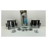 2 Satin Chrome Toilet Paper Holders 2 Chrome