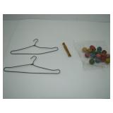 Misc Lot of Toys: Doll Hangers, Doll Clothes Pin,