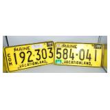 1973 Maine Vacationland License Plates