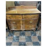 42x18x38 4 Drawer Wooden Dresser (Loose Board