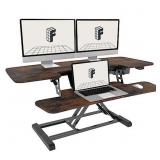 FLEXISPOT Electric Standing Desk Converter 42" He