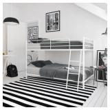 Small Space Junior Twin Over Twin Metal Bunk Bed