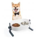 All for Paws Dog Elevated Bowls Stainless Steel Do