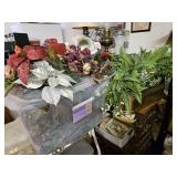 Plastic plants. 1 tote of vegetation, contents of