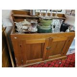 Wooden cabinet. 43"x23"x39" Contents not included