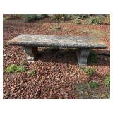 Outdoor concrete bench Bring your own