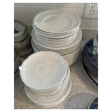 52pc Johnson Bros. White Porcelain Dishes