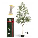 Decolux Tree Faux Olive Tree 6FT for Home Decor