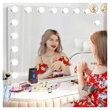 Hansong Vanity Mirror with Lights and Bluetooth Ex