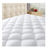 Queen mattress pad. White