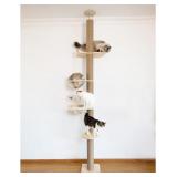 Cat Tree Floor to Ceiling Natural Sisal Rope Scrat