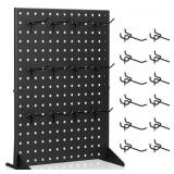 Pegboard Display Stand With 12 Peg Hooks for Retai