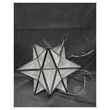 Star shaped hanging light fixture