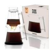 Pure Over Brew Kit XL - Glass Pour Over Coffee Mak