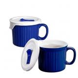 Corningware Pop-Ins 20-OzMug w/ Blue Vented Plasti