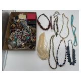 Flat of Miscellaneous Costume Jewelry