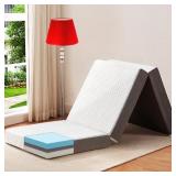 4 Inch Foldable Mattress Single Bed with Storage B