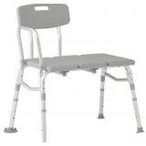 Medline Aluminum Transfer Bath Bench with Back - G