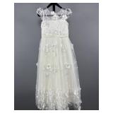 Rosebuds 5137 Sz 4 Flower Girl Dress - Ivory w