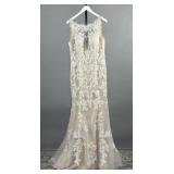 Sincerity 44221 Sz 14 Wedding Gown Dress Fitted