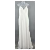 Sincerity 4432L Sz 10 Wedding Gown Dress Strappy