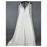 Amy & Eve Sz 12 Wedding Gown Dress - Satin w