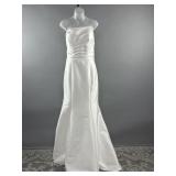 Amy & Eve Sz 14 Wedding Dress Gown Beaded High