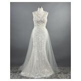 Madeline Gardner Sz 14 Wedding Dress Gown Fitted