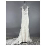 Allure Bridals A1207 - Sz 12 Wedding Gown Dress -