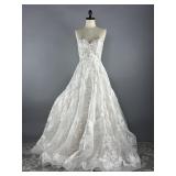 Justin Alexander Goldie 88333 Sz 8 Wedding Dress