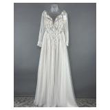 Unbranded Sz 12 Wedding Dress Gown w Removable