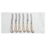 Set of 6 Stieff Sterling Handled Butter Knife