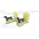 Pair of Small Dashshund Bookends