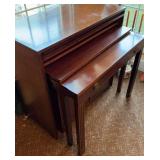 Mahogany Banquet Table, hide-a-way