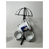 Morton salt advertising coffee mug holder with