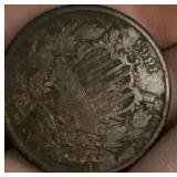 1865 2 cent coin