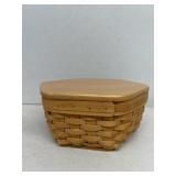 Longaberger 1999 basket with divided liner and lid