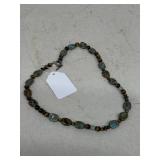 Polished stone necklace