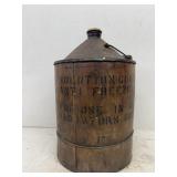 Wooden antifreeze can vintage