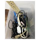 Power strips video cords lot