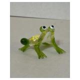 Art glass frog